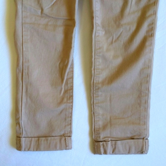 old navy tan stretch cotton pull-on trousers pants 3T toddler girls - Picture 4 of 6